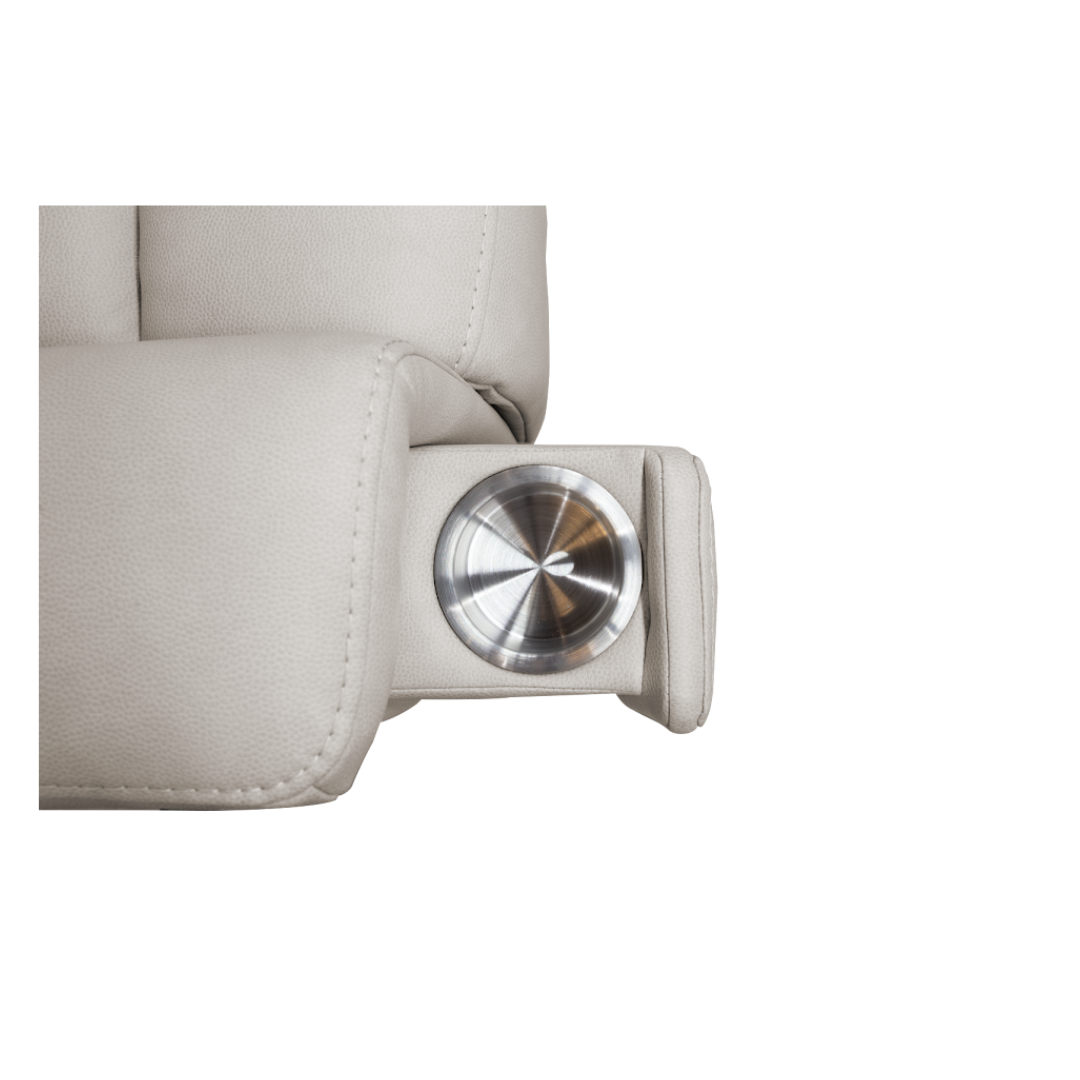 Ranger Recliner - Triple Power w/ Heat & Massage - Dove Fabric