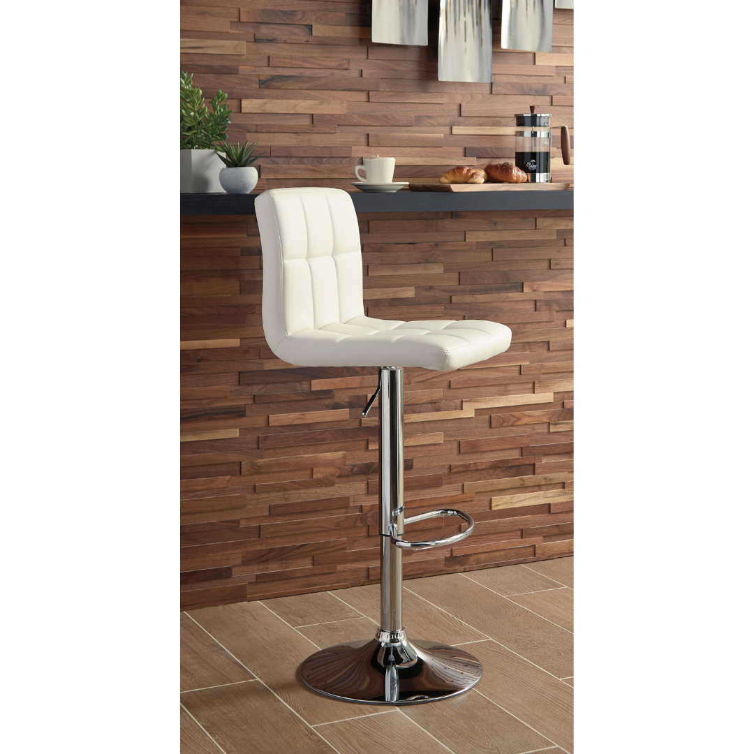 Bellatier Tall UPH Swivel Barstool - Bone