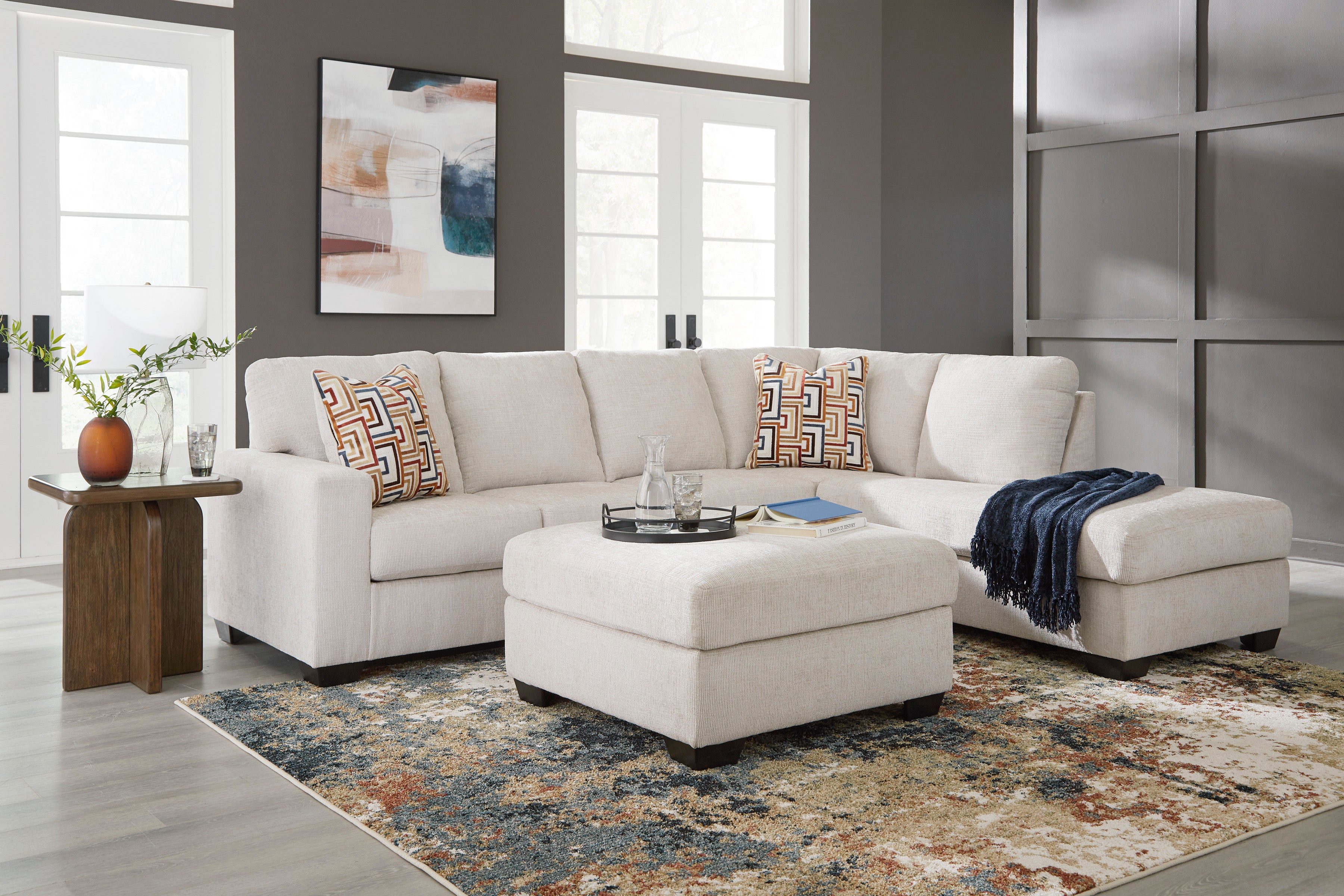 Aviemore 2 Piece Sectional - Stone