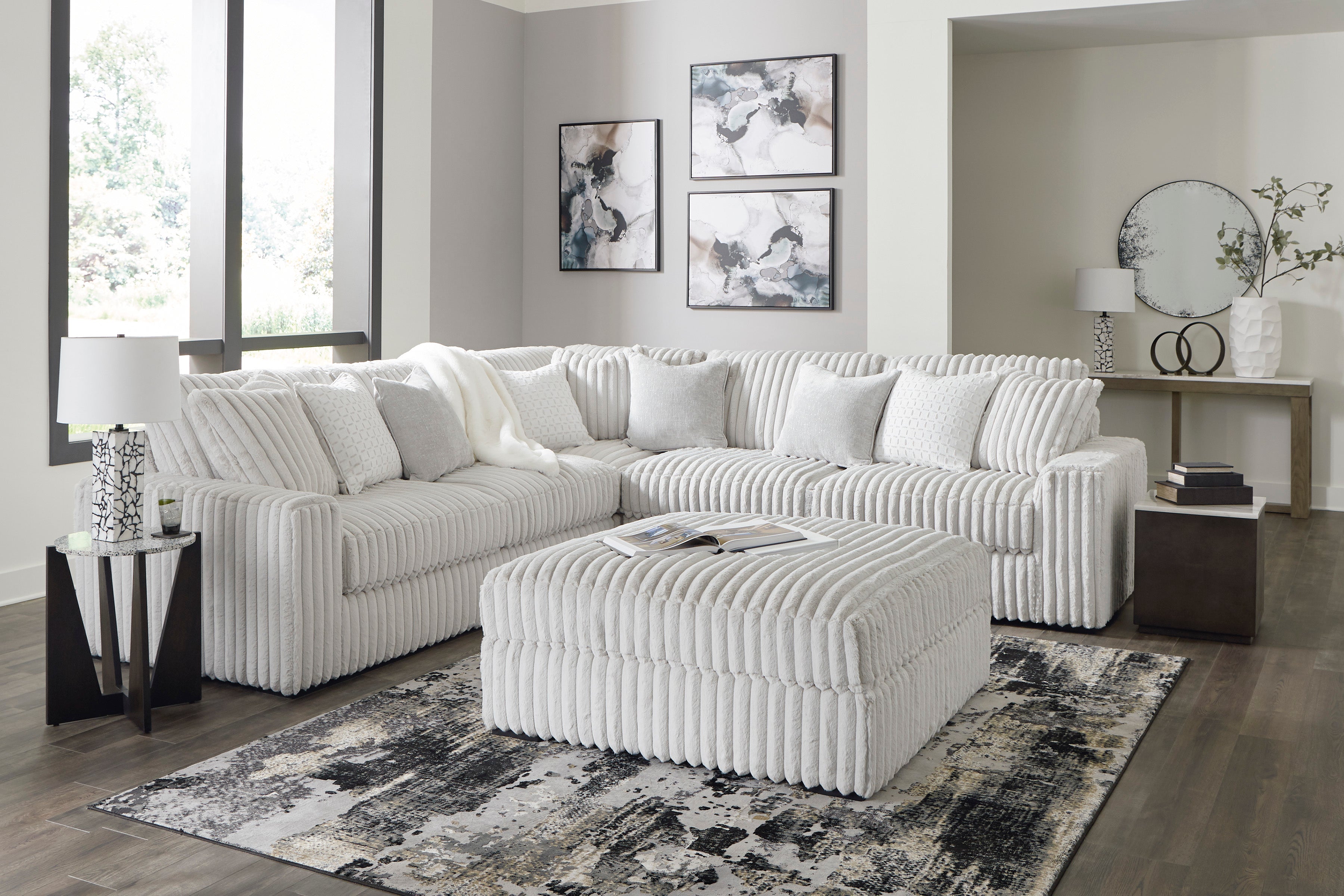 Stupendous 3 Piece Sectional - Alloy