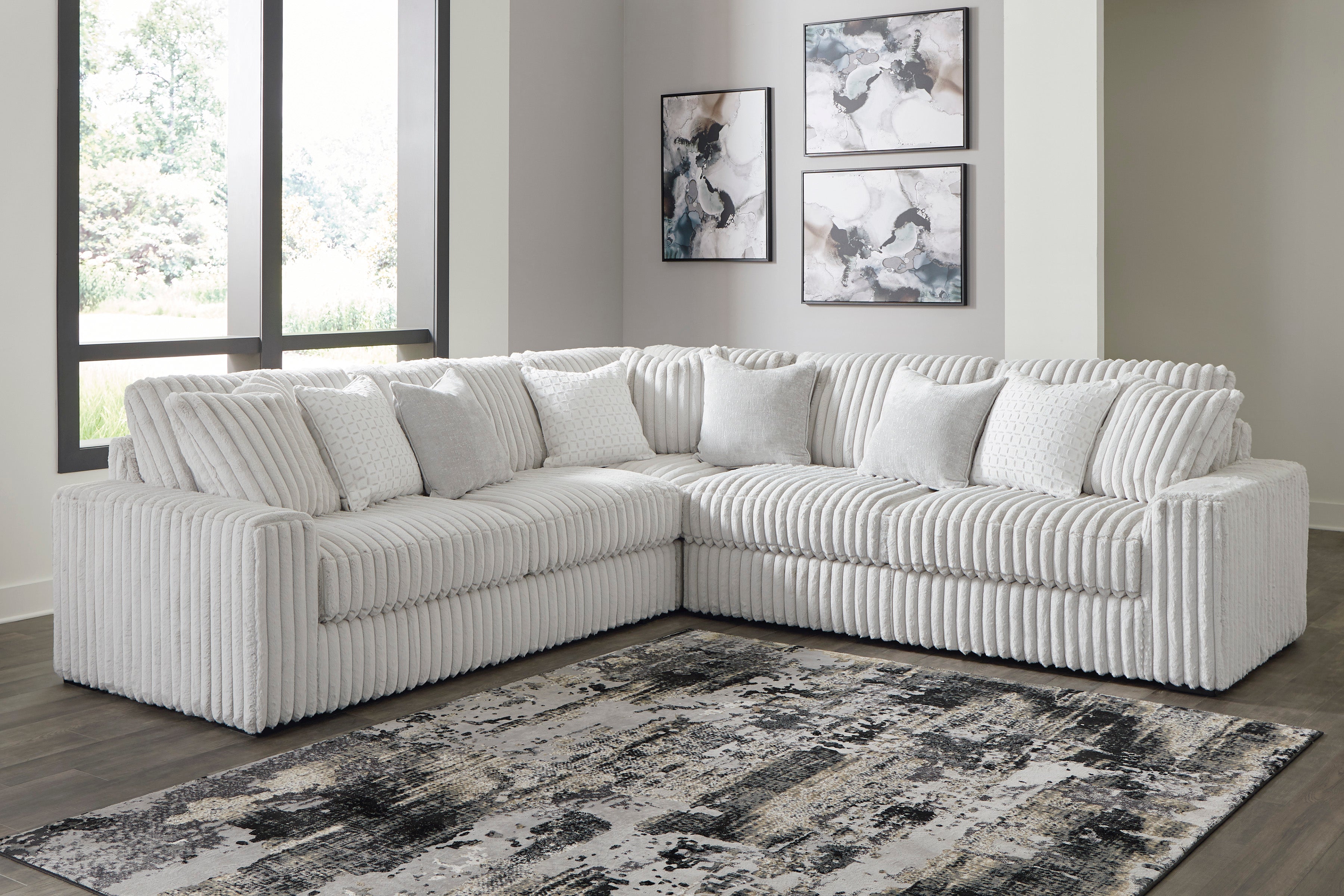 Stupendous 3 Piece Sectional - Alloy