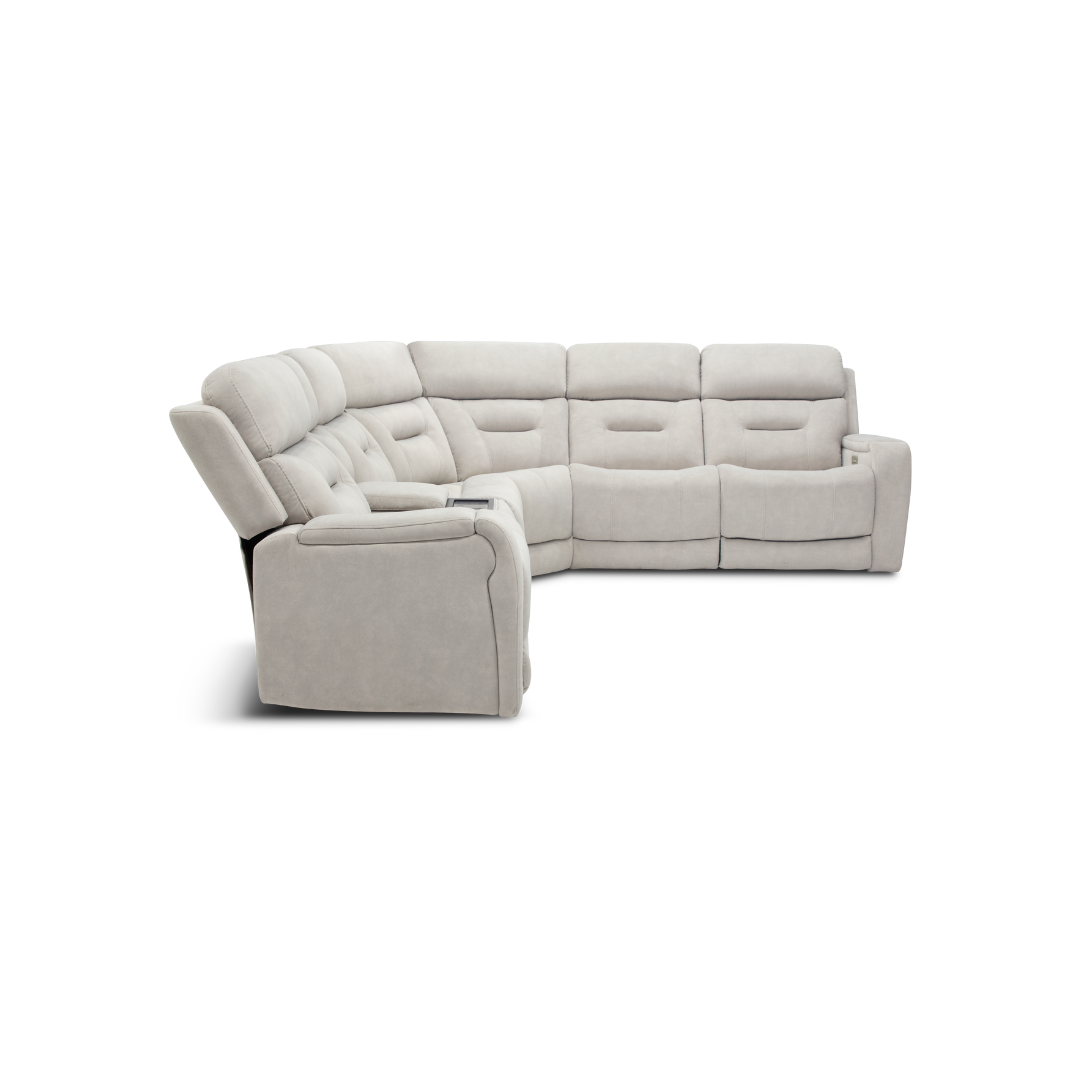 Grandview 6 Piece Sectional - Triple Power - Dove