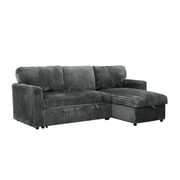 Arabella 2 Piece Sectional w/ Pull-Out Sleeper - Charcoal