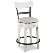 Valebeck UPH Swivel Barstool - White