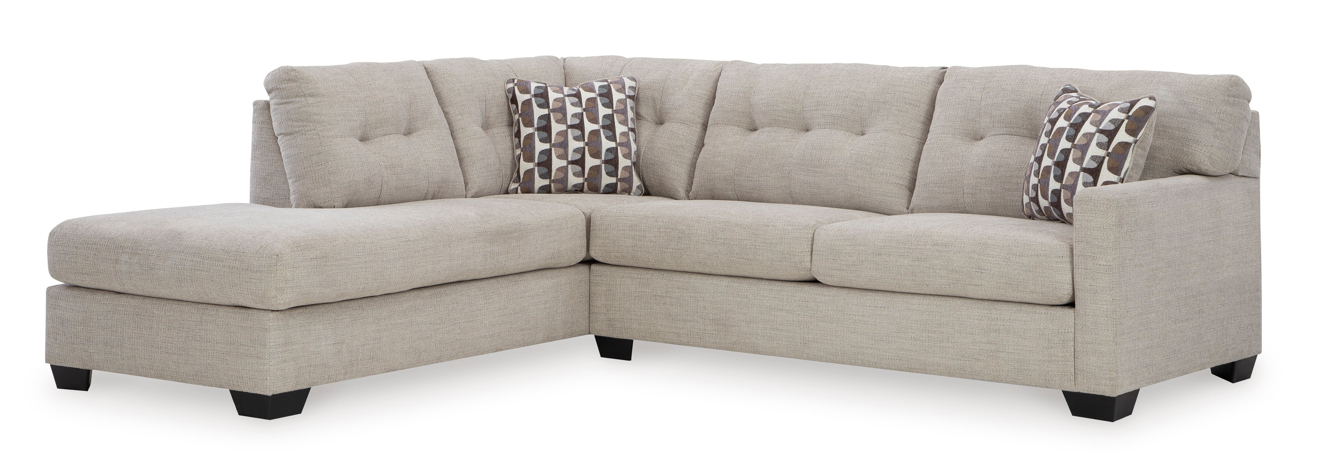 Mahoney 2 Piece Sectional with Chaise - Pebble