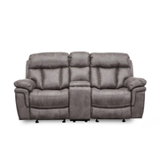 Cayman - Reclining Loveseat - Gunmetal Fabric