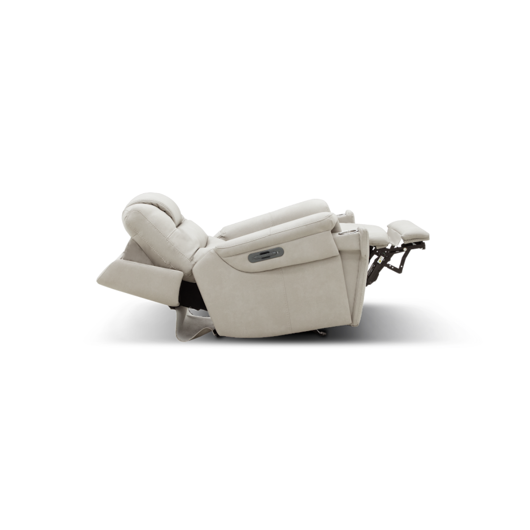 Ranger Recliner - Triple Power w/ Heat & Massage - Dove Fabric