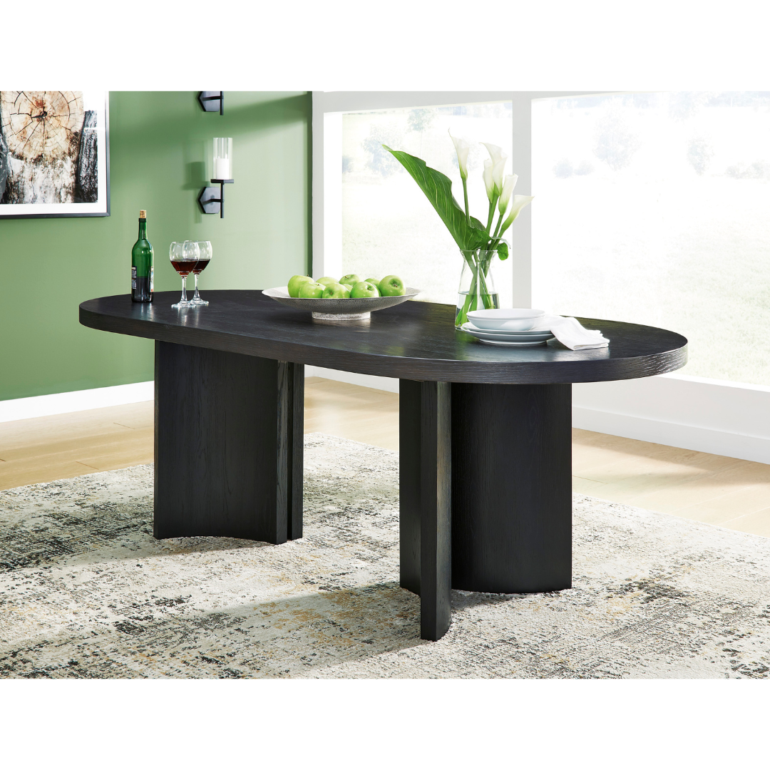 Rowanbeck 7-Piece Dining Set - Black