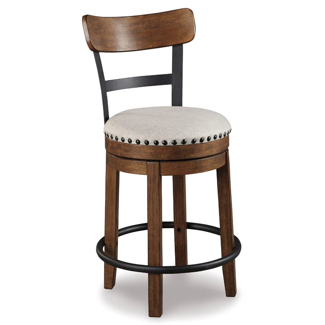 Valebeck UPH Swivel Barstool - Brown