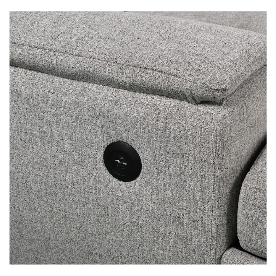 Grove 4 Piece Sectional w/ Dual Pull-Out Sleeper - Grey