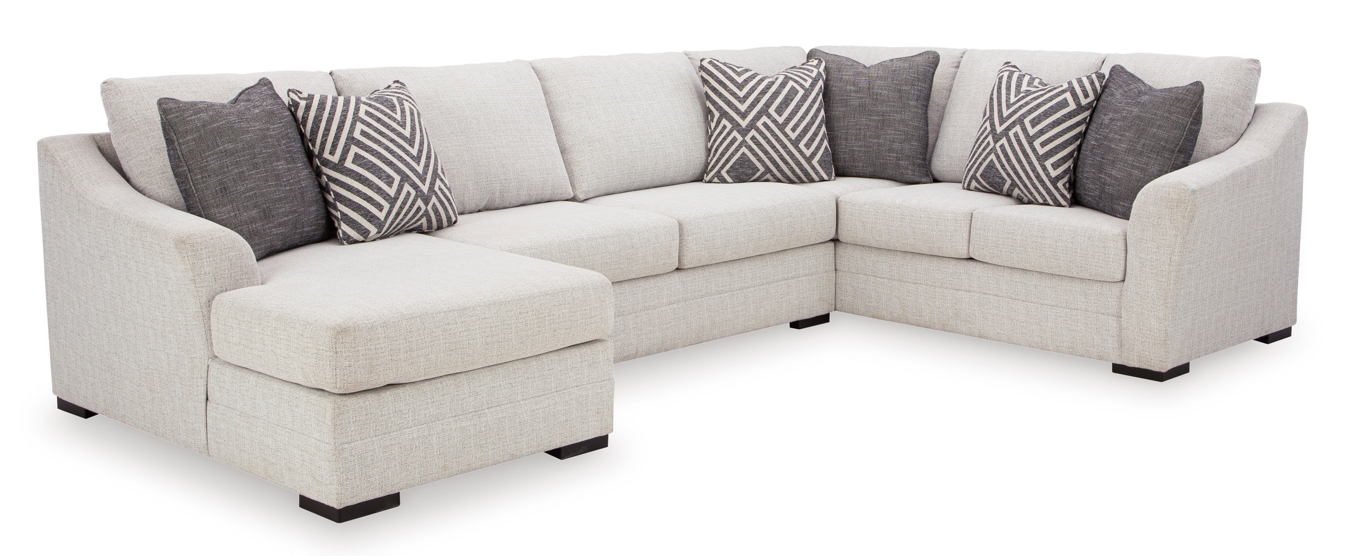 Koralynn 3 Piece Sectional with Chaise - Stone