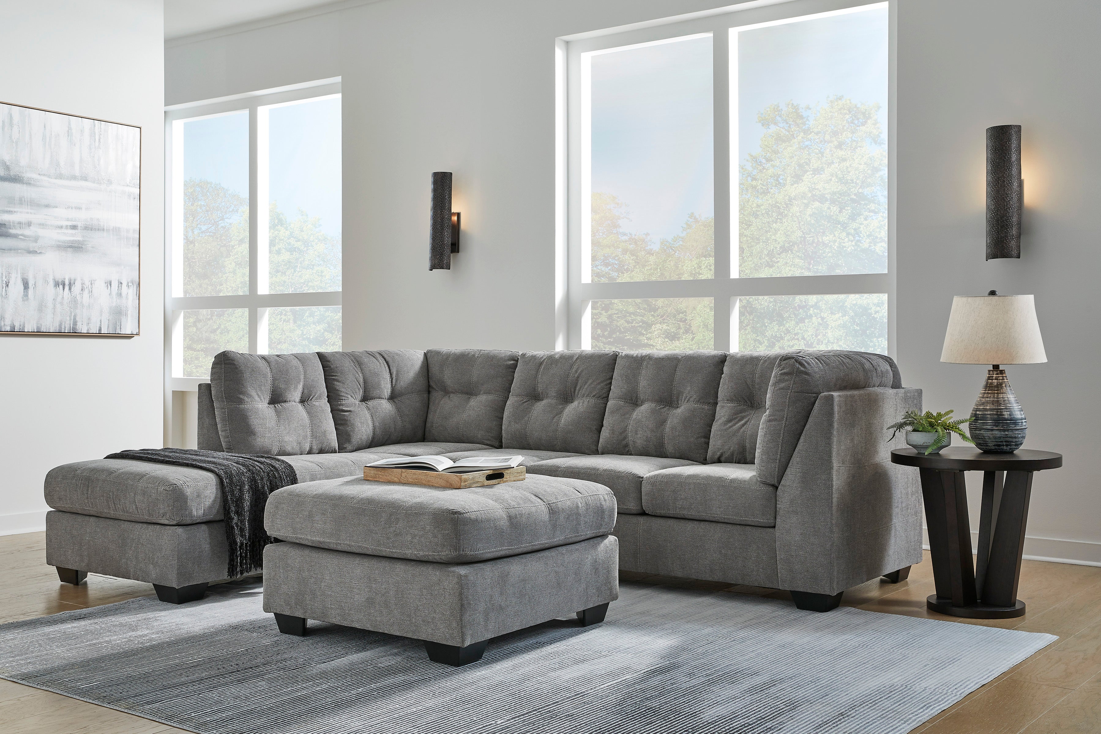 Marleton 2 Piece Sectional - Grey