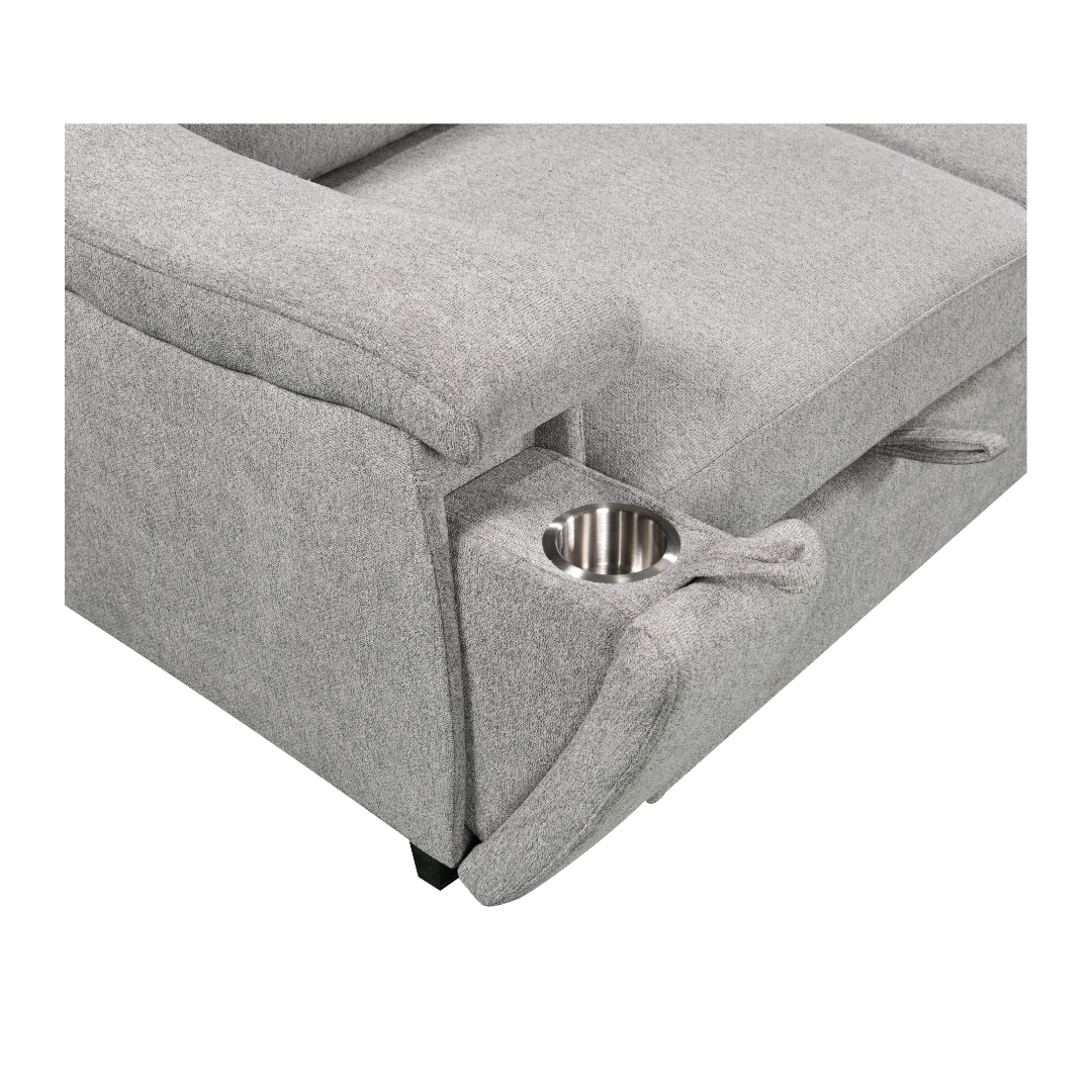 Harlan 2 Piece Sectional w/ Pull-Out Sleeper - Grey