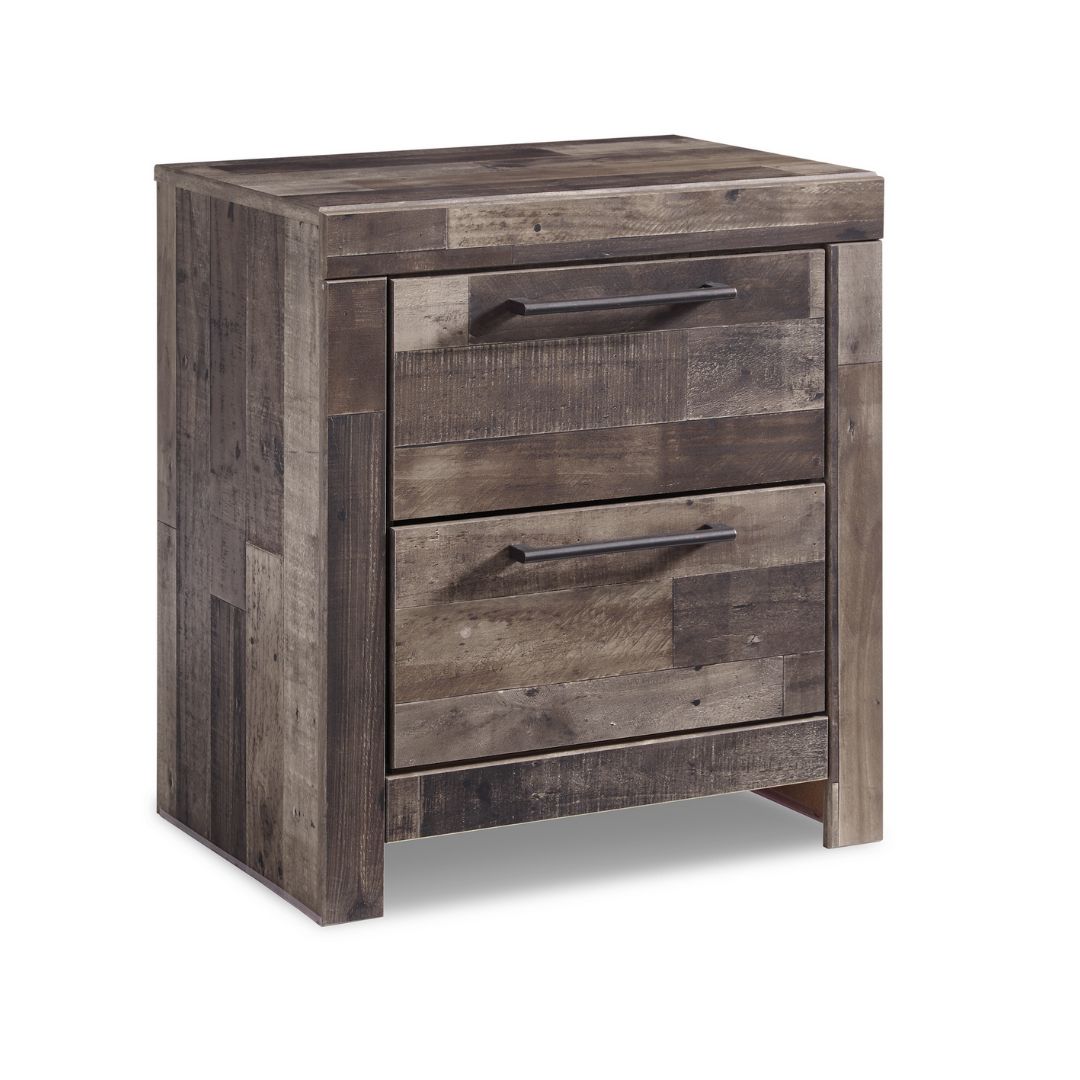 Derekson 2 Drawer Night Stand - Grey