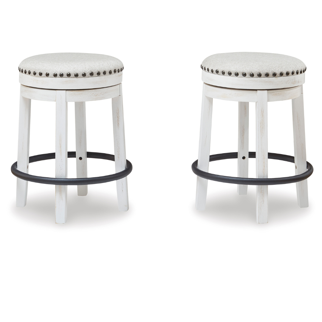 Valebeck UPH Swivel Stool - White