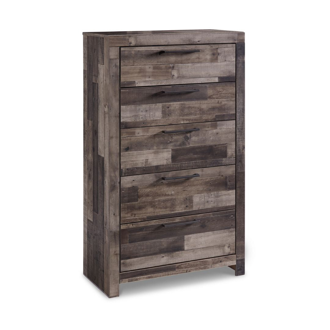 Derekson 5 Drawer Chest - Multi Gray
