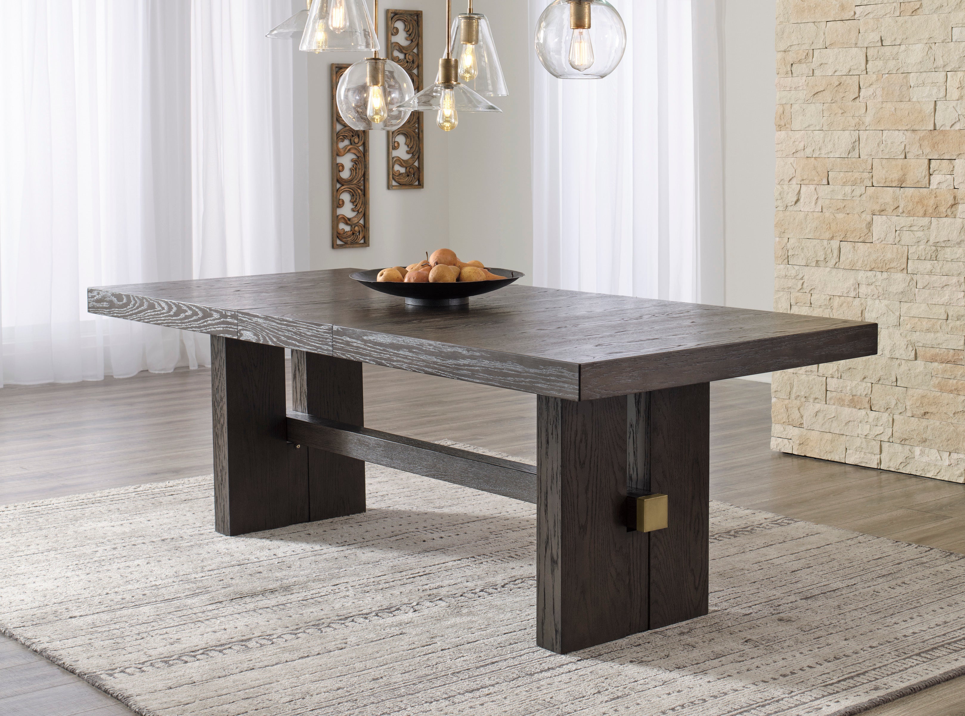 Burkhaus 7-Piece Dining Set - Brown