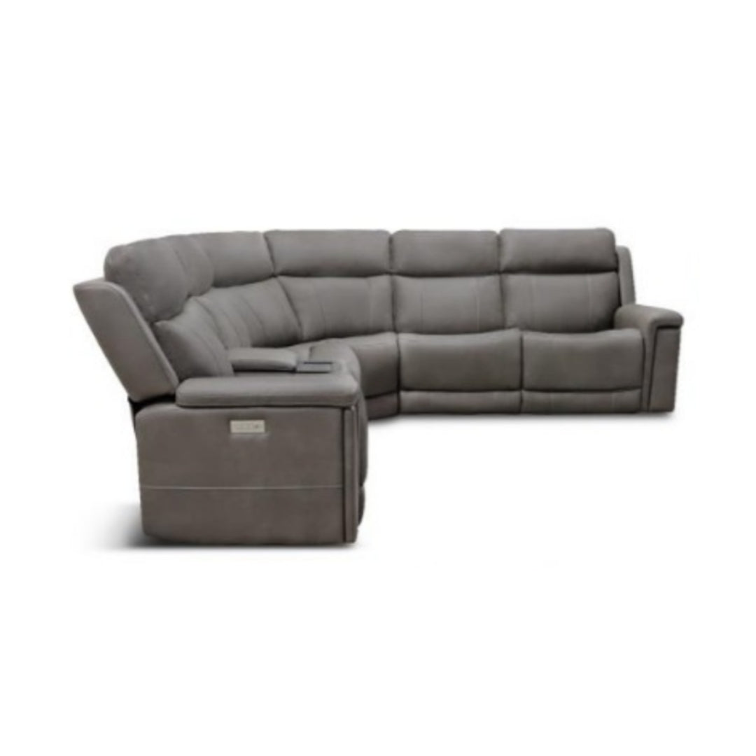 Magnum 6 Piece Sectional - Triple Power - Smoke Fabric