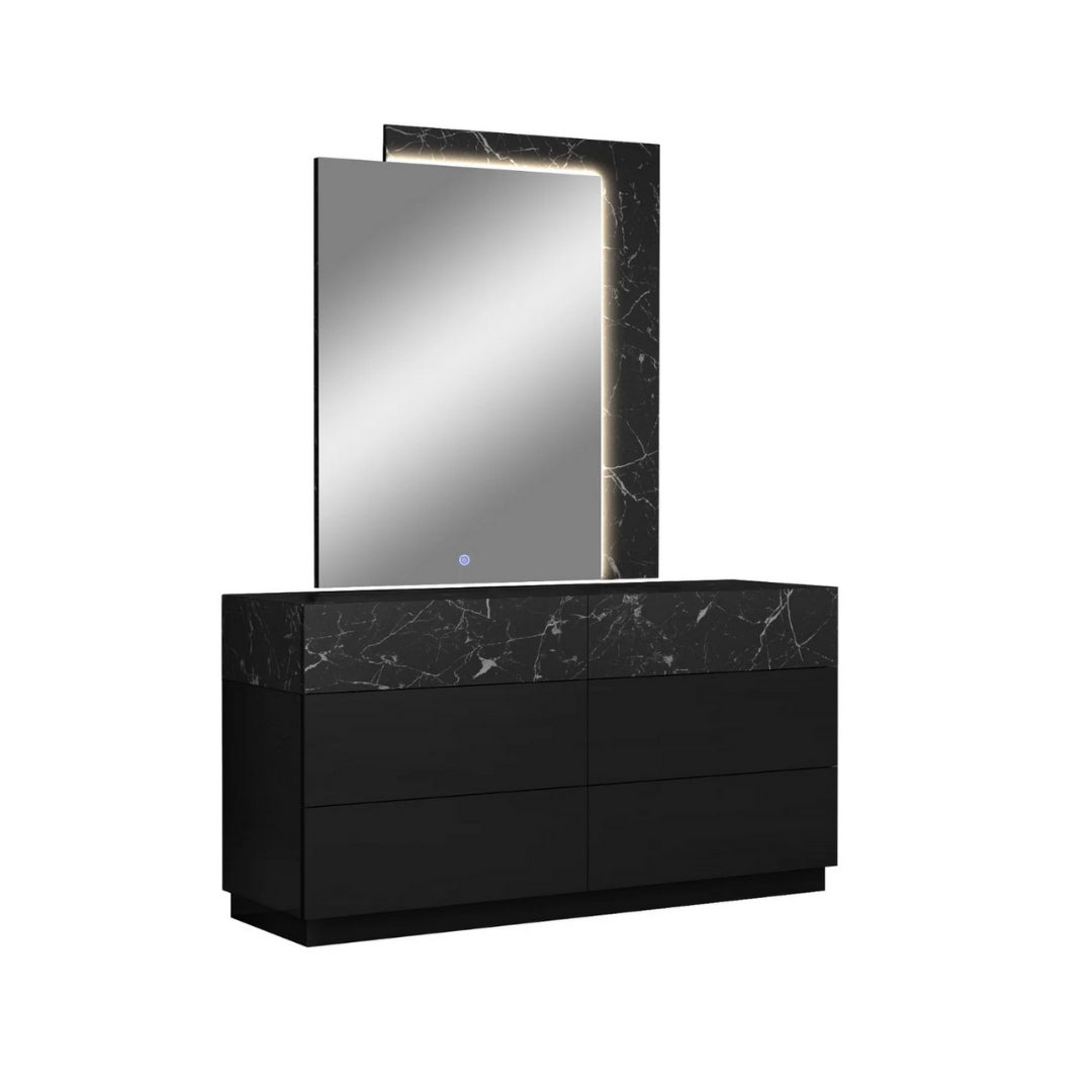 Astro Lift Storage Bedroom Set – 7 Pieces - Black