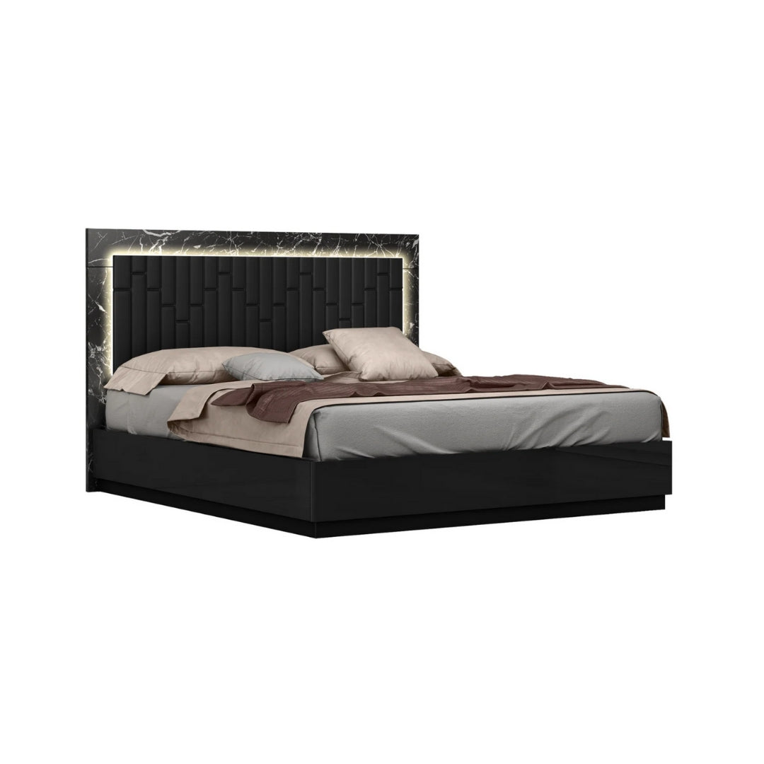 Astro Lift Storage Bedroom Set – 7 Pieces - Black