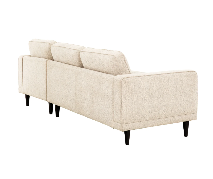 Reign 2 Piece Sectional - Oat Beige Fabric