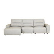 Austin 3 Piece Sectional - Power Slider - Antelope Leather
