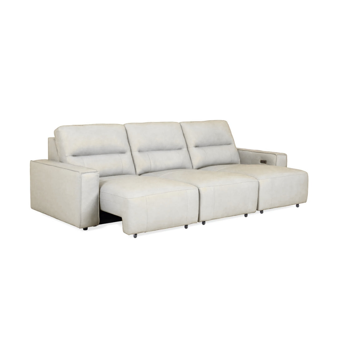 Austin 3 Piece Sectional - Power Slider - Antelope Leather