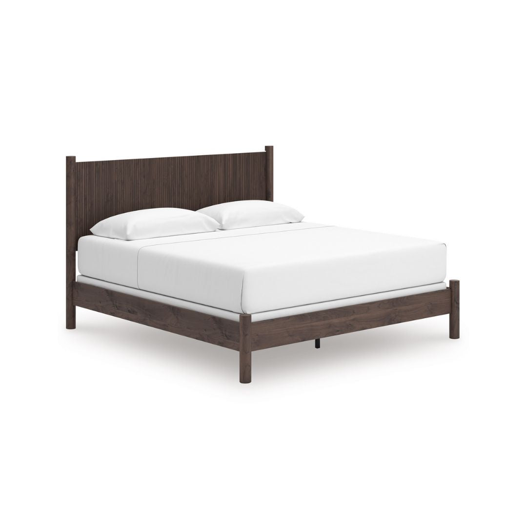 Pamytta Panel Platform Bed - Brown
