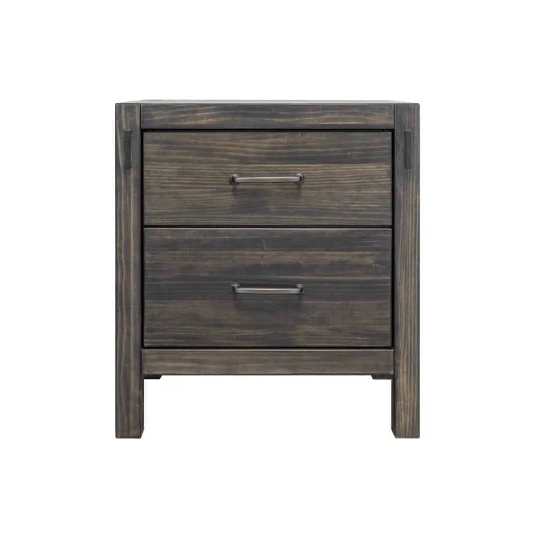 Stella 2 Drawer Night Stand - Grey