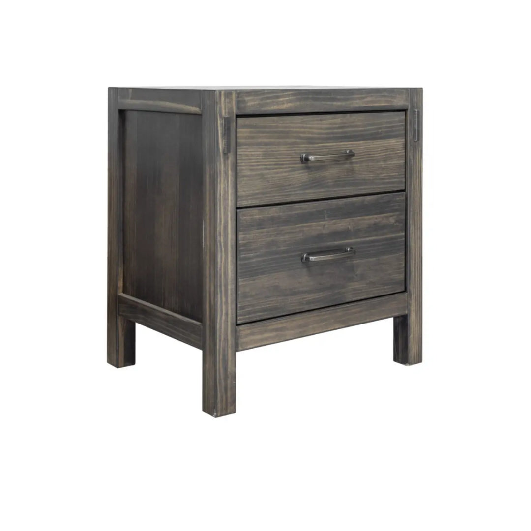Stella 2 Drawer Night Stand - Grey