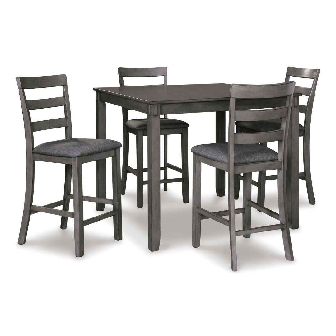 Bridson 5 - Piece Counter Dining Set - Grey