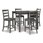 Bridson 5 - Piece Counter Dining Set - Grey