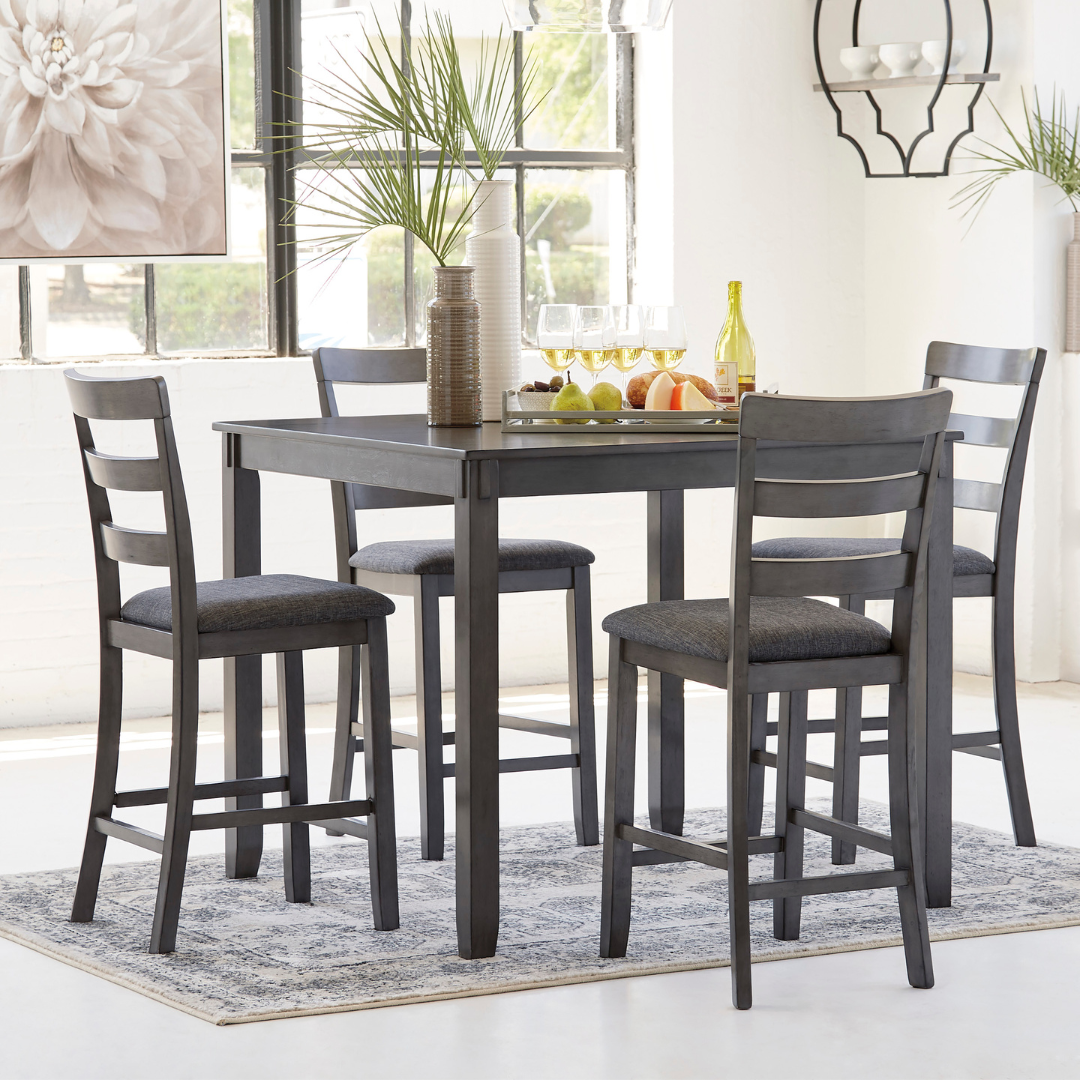 Bridson 5 - Piece Counter Dining Set - Grey