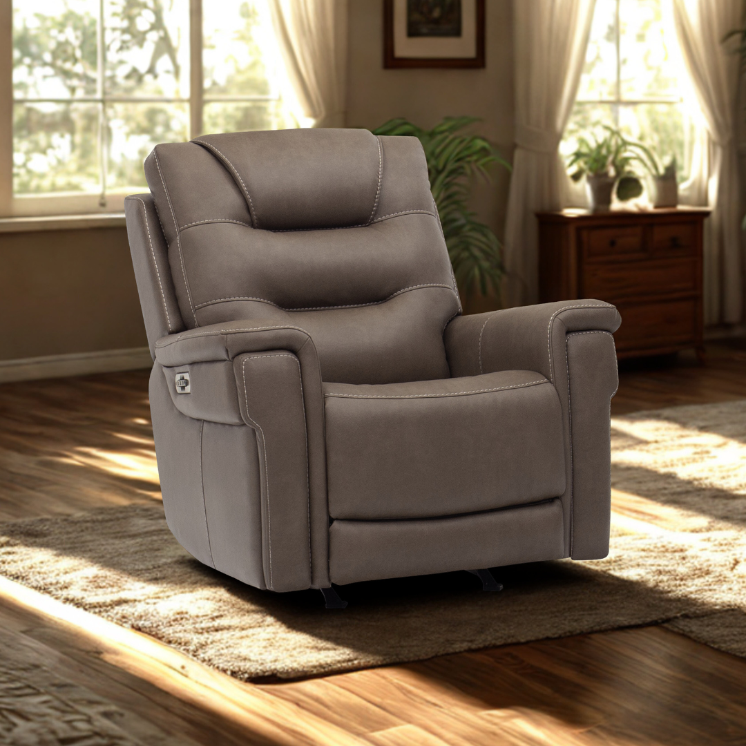 Ranger Recliner - Triple Power w/ Heat & Massage - Cappucino Fabric