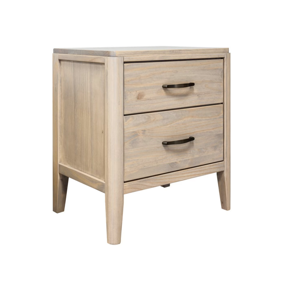 Ellesmere 2 Drawer Night Stand - Grey