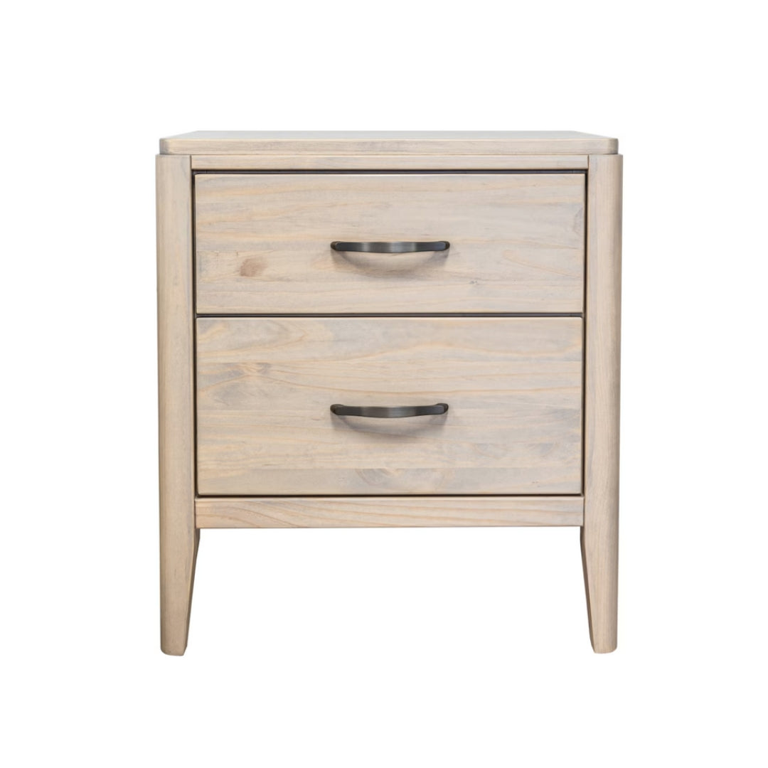 Ellesmere 2 Drawer Night Stand - Grey