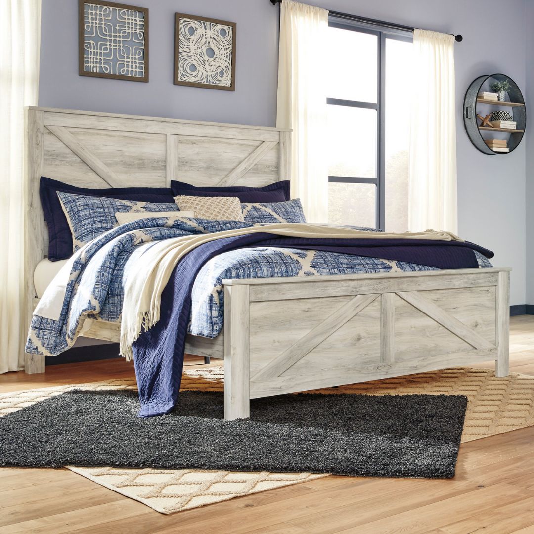 Bellaby Platform Bed - Whitewash