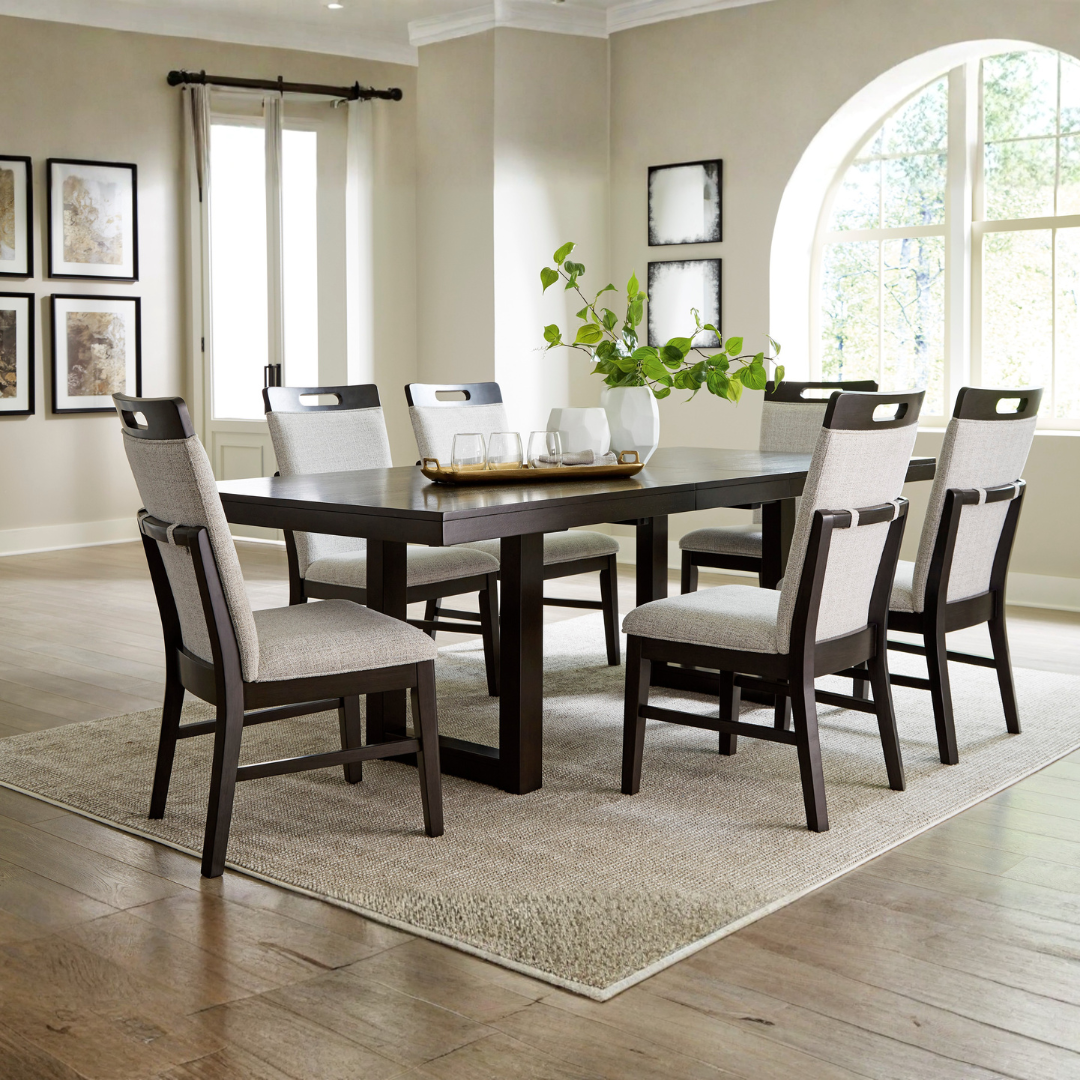 Neymorton 7-Piece Dining Set - Brown/Grey