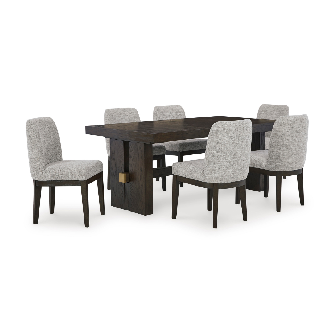 Burkhaus 7-Piece Dining Set - Brown