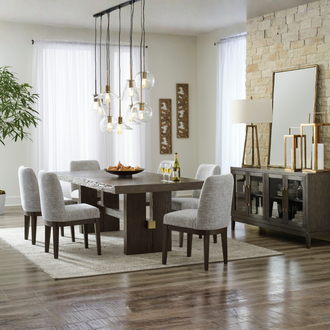 Burkhaus 7-Piece Dining Set - Brown