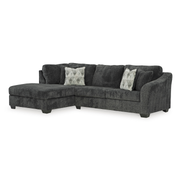 Biddeford 2 Piece Sectional with Chaise - Ebony