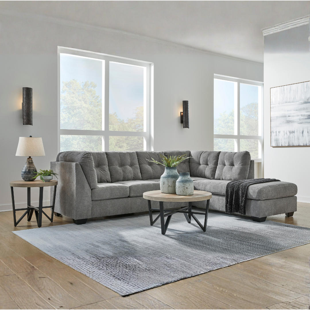 Marleton 2 Piece Sectional - Grey