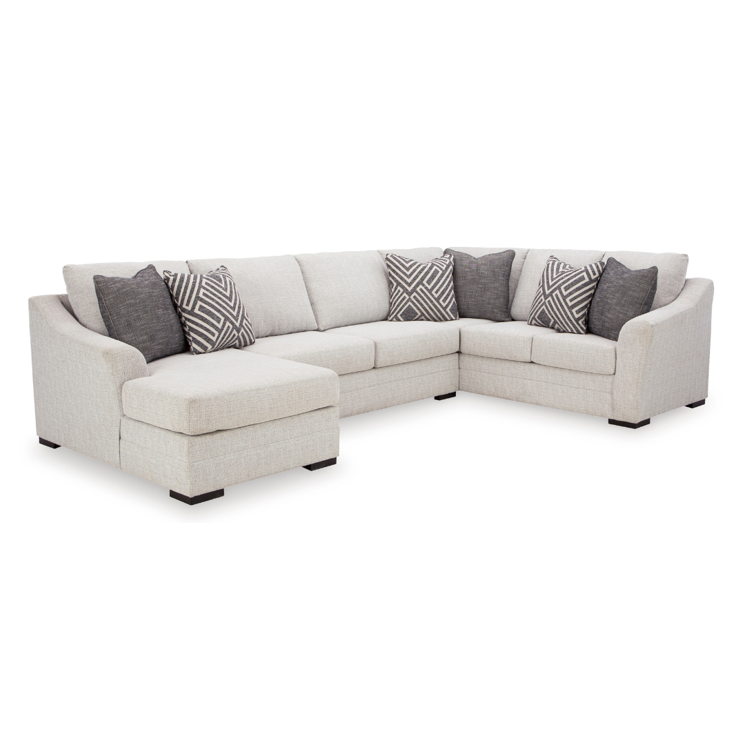 Koralynn 3 Piece Sectional with Chaise - Stone