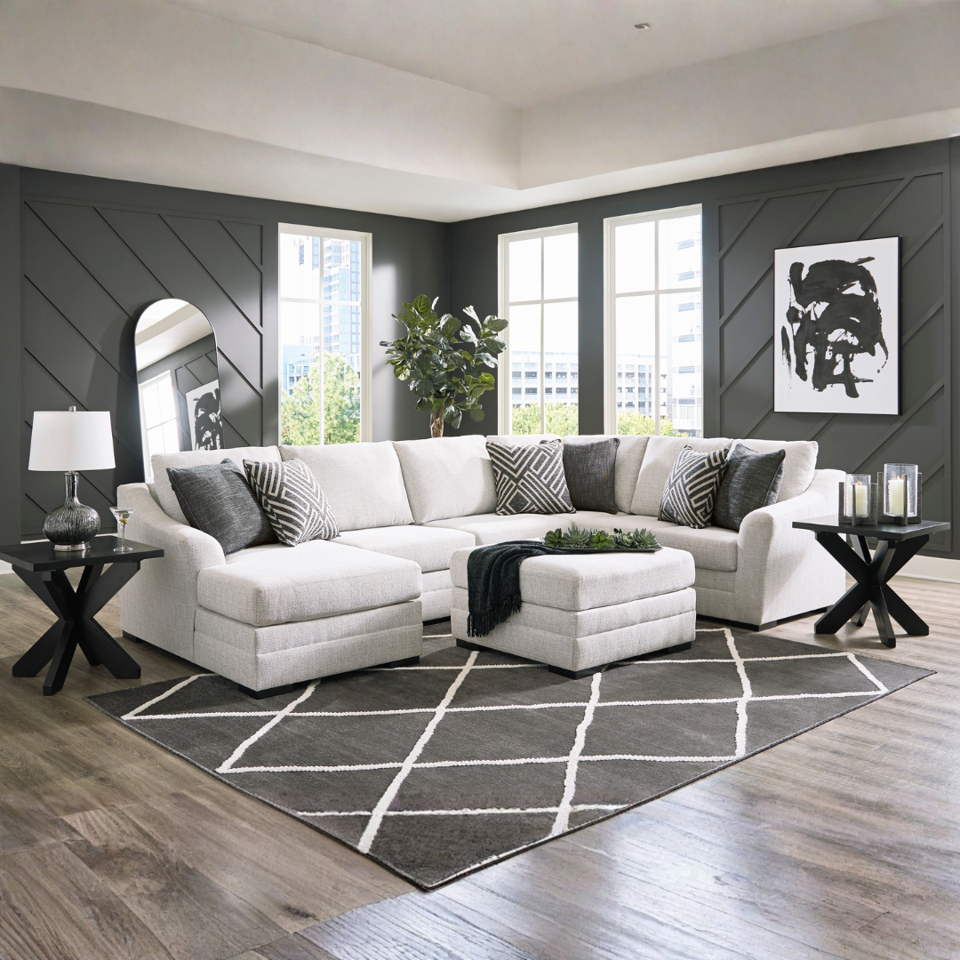 Koralynn 3 Piece Sectional with Chaise - Stone