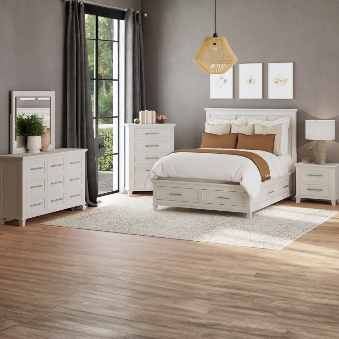 Canterbury Dresser | Mirror - White