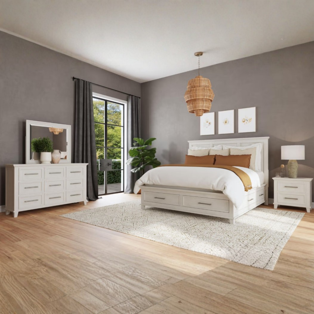 Canterbury Storage Bed - White