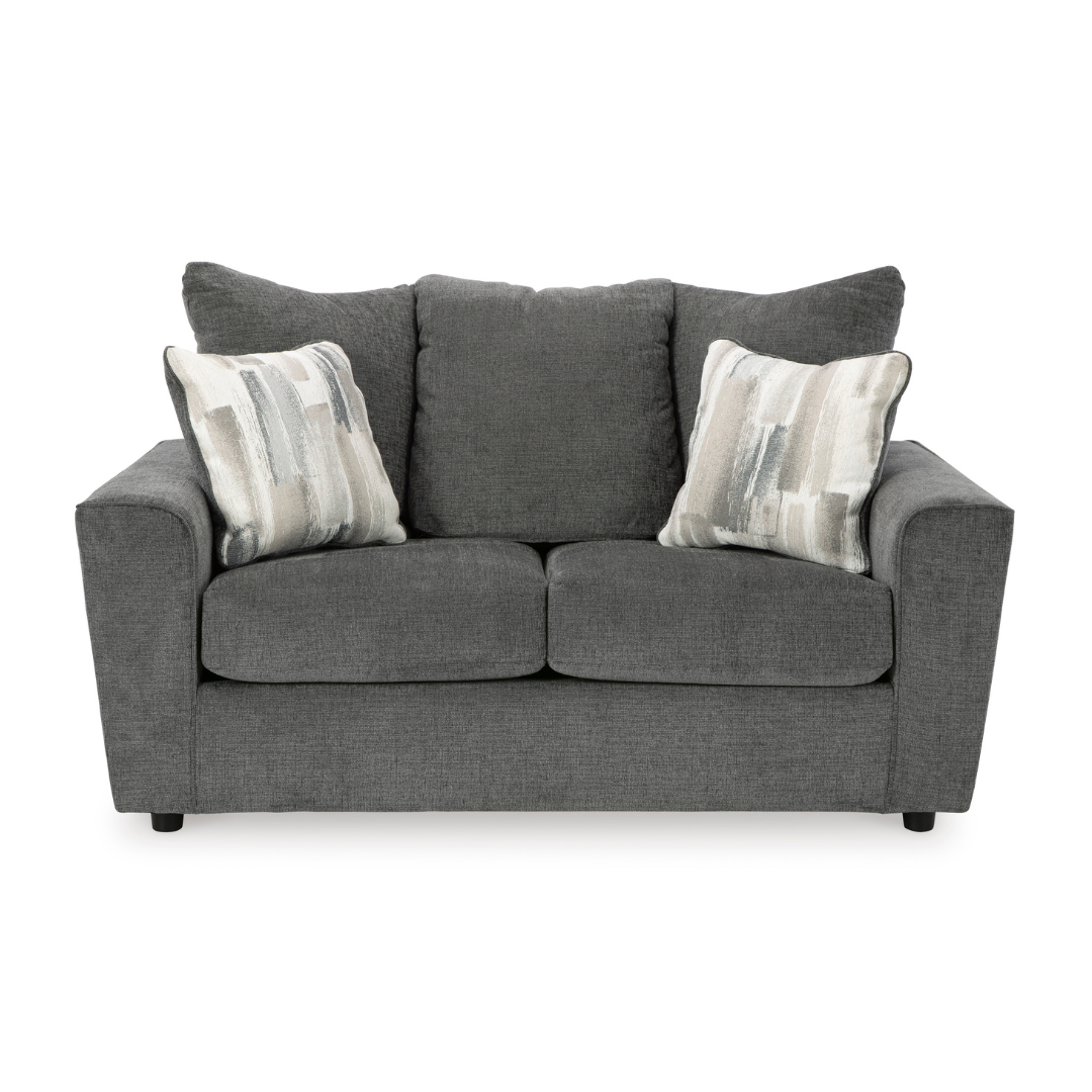 Stairatt Loveseat - Gravel