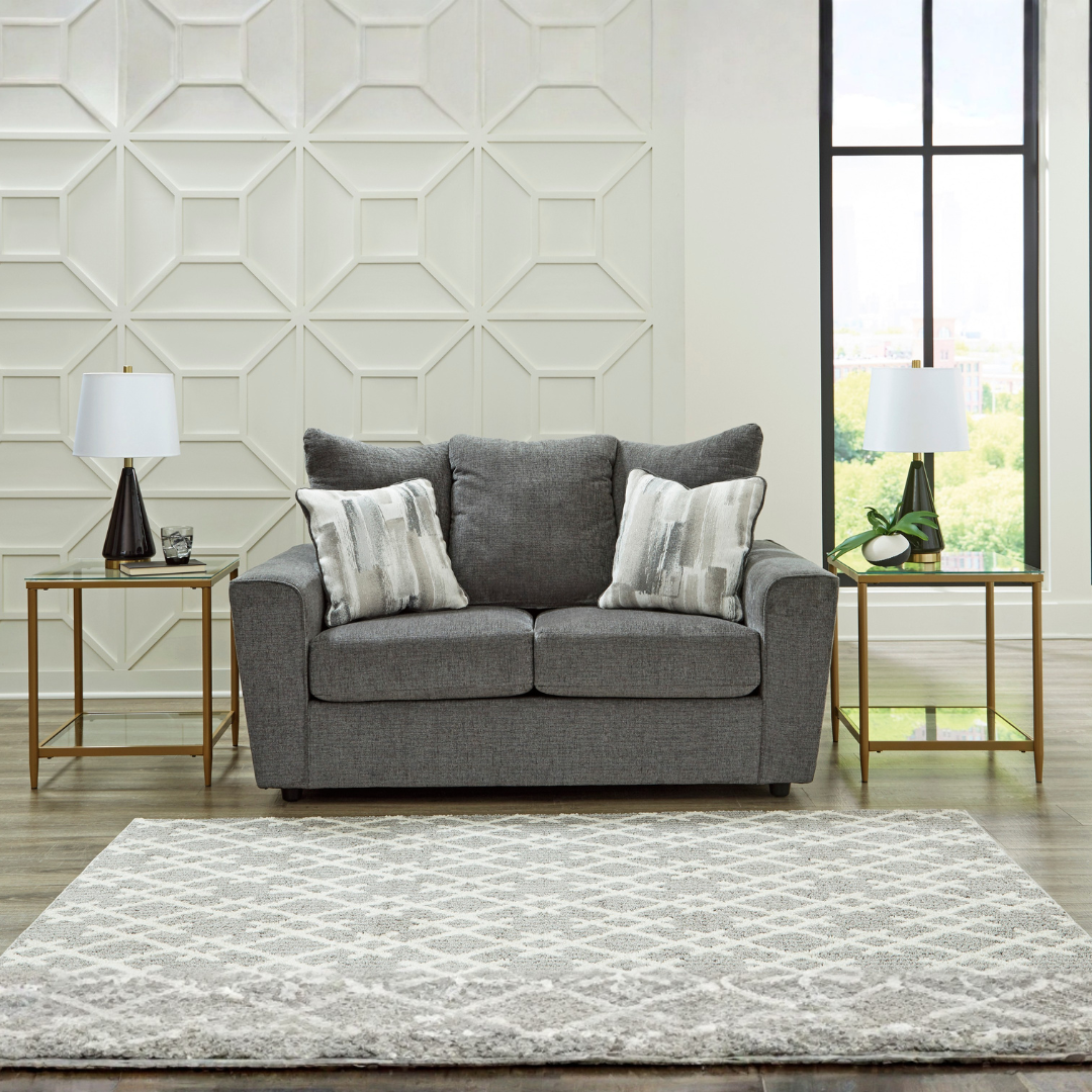 Stairatt Loveseat - Gravel