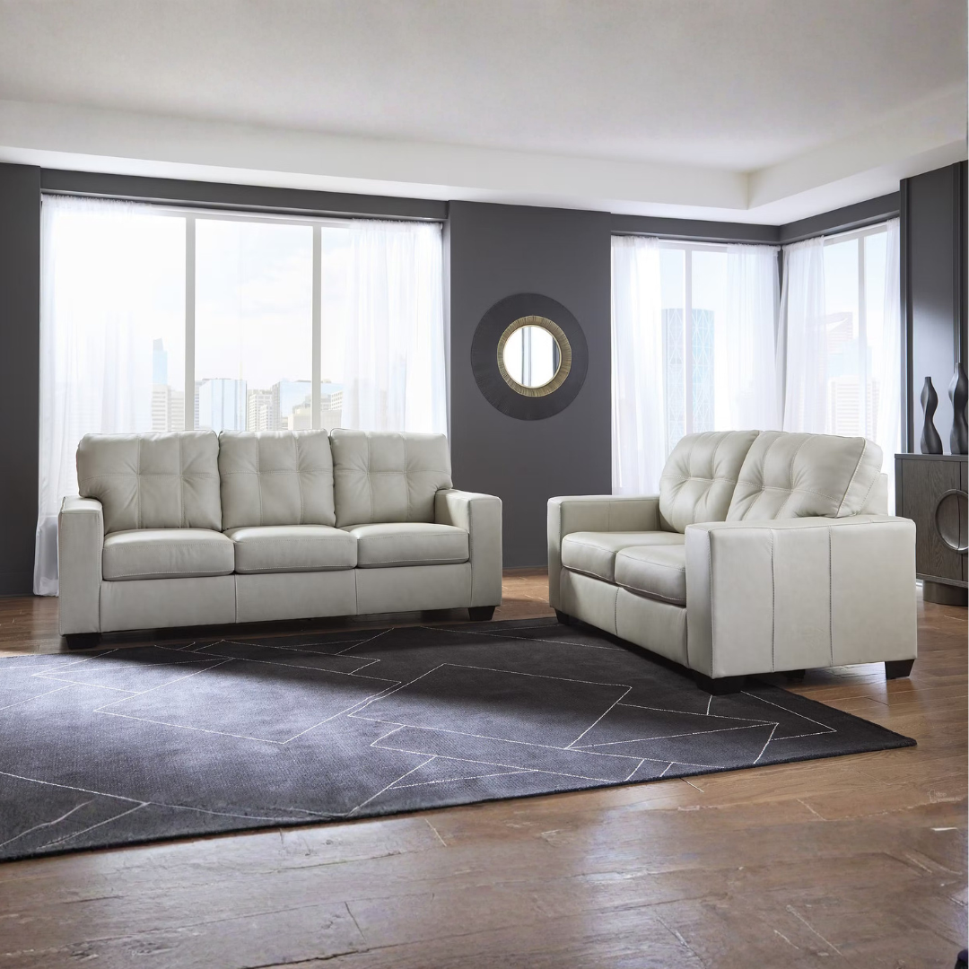 Santorine Loveseat - Bone Leather