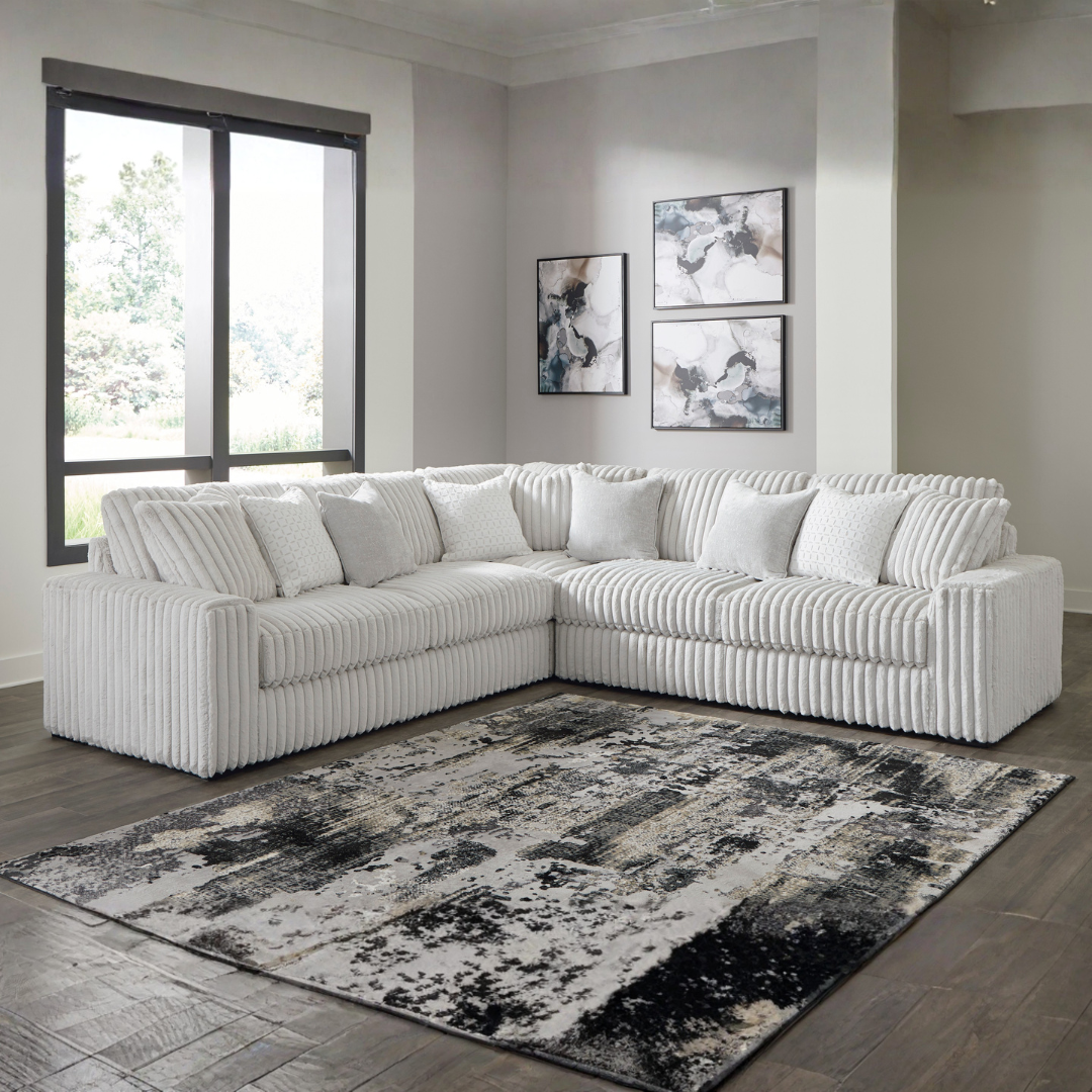 Stupendous 3 Piece Sectional - Alloy